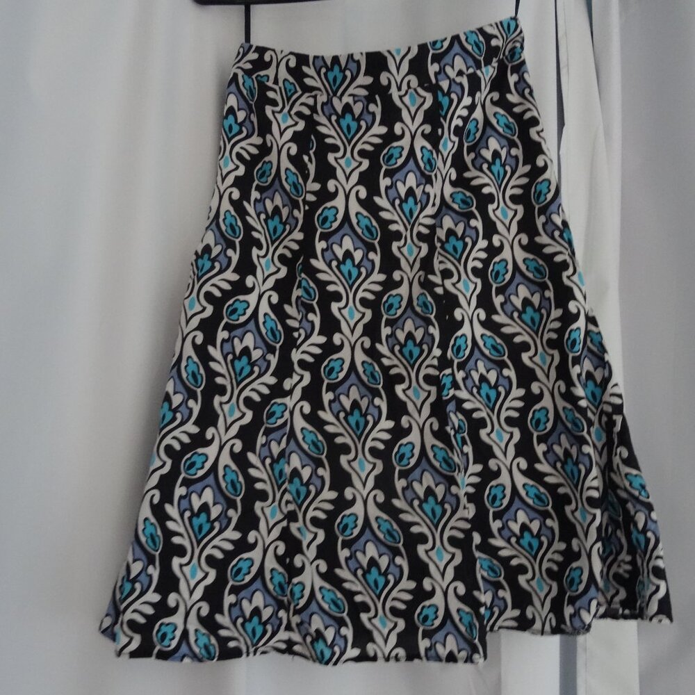 suzy shier midi womens skirt patterned mint condition size 00